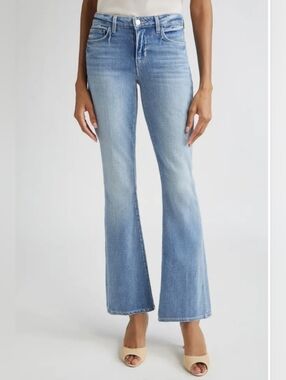 L’ AGENCE Women’s Cara Low Rise Bootcut Blue Jeans Ibarra Size 28